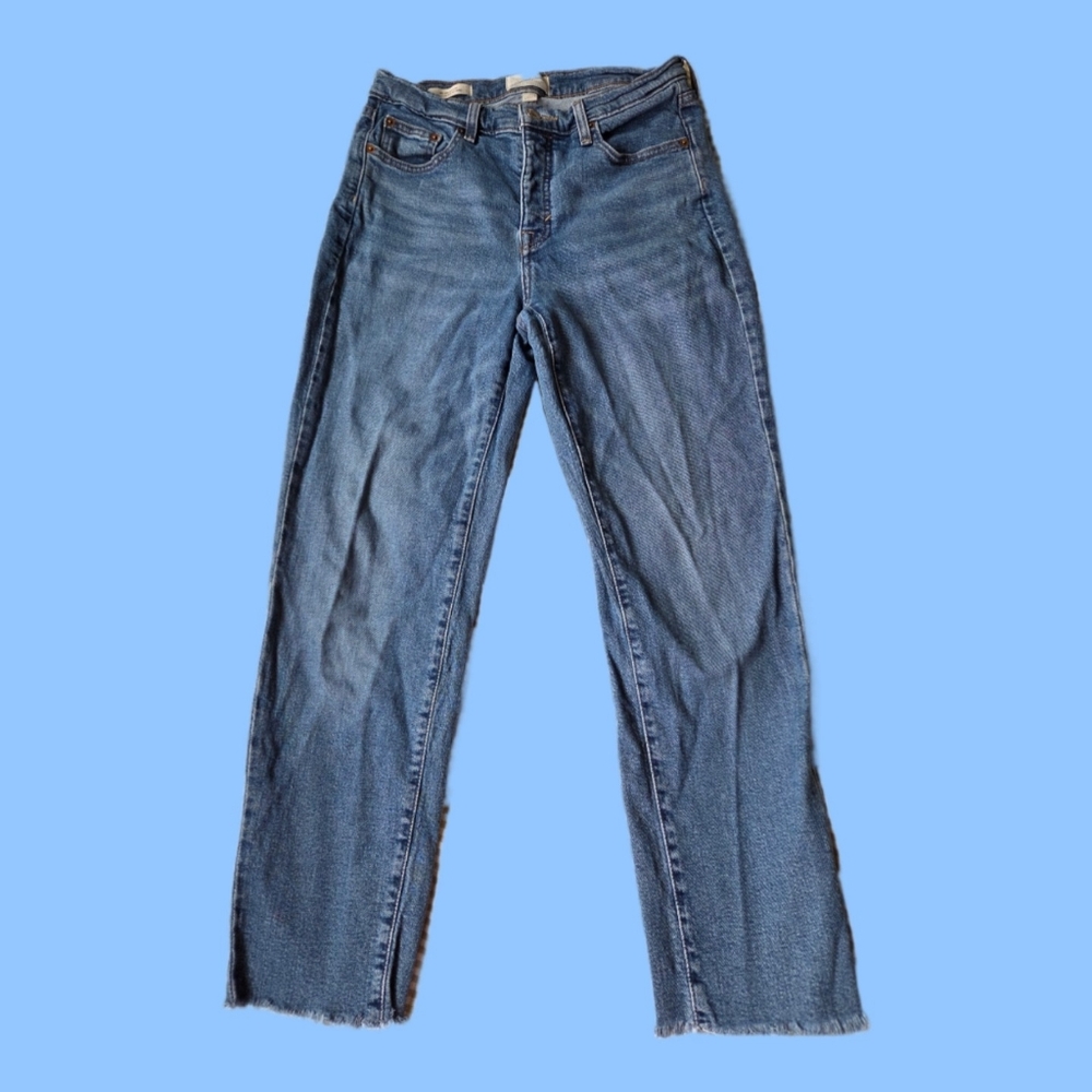 Universal Thread Mid Rise 80's Slim Straight Stretch Jeans 5-Pocket Size 10/R